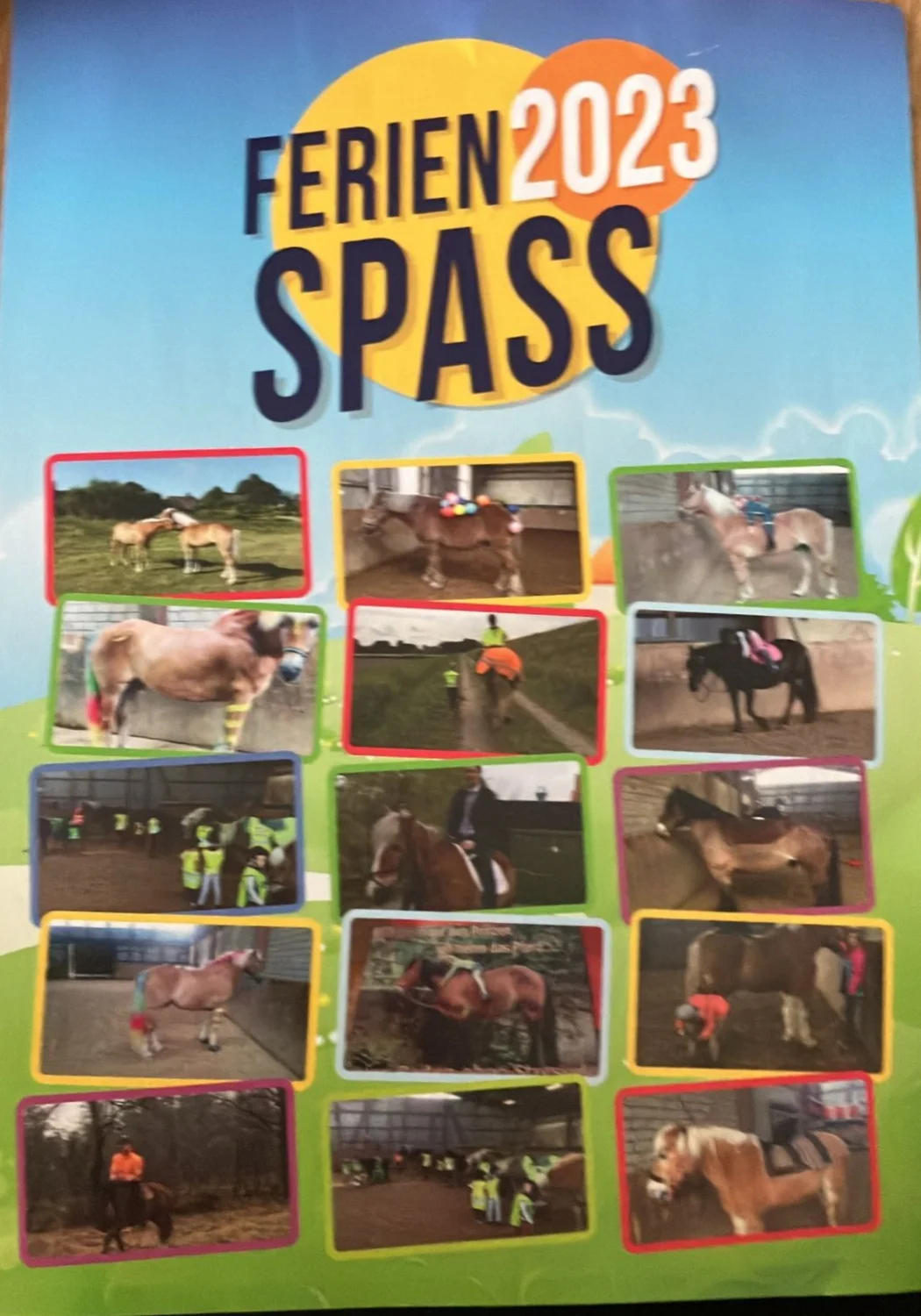 Reitne Ohne Stress, Ferien 2023 spass flyer